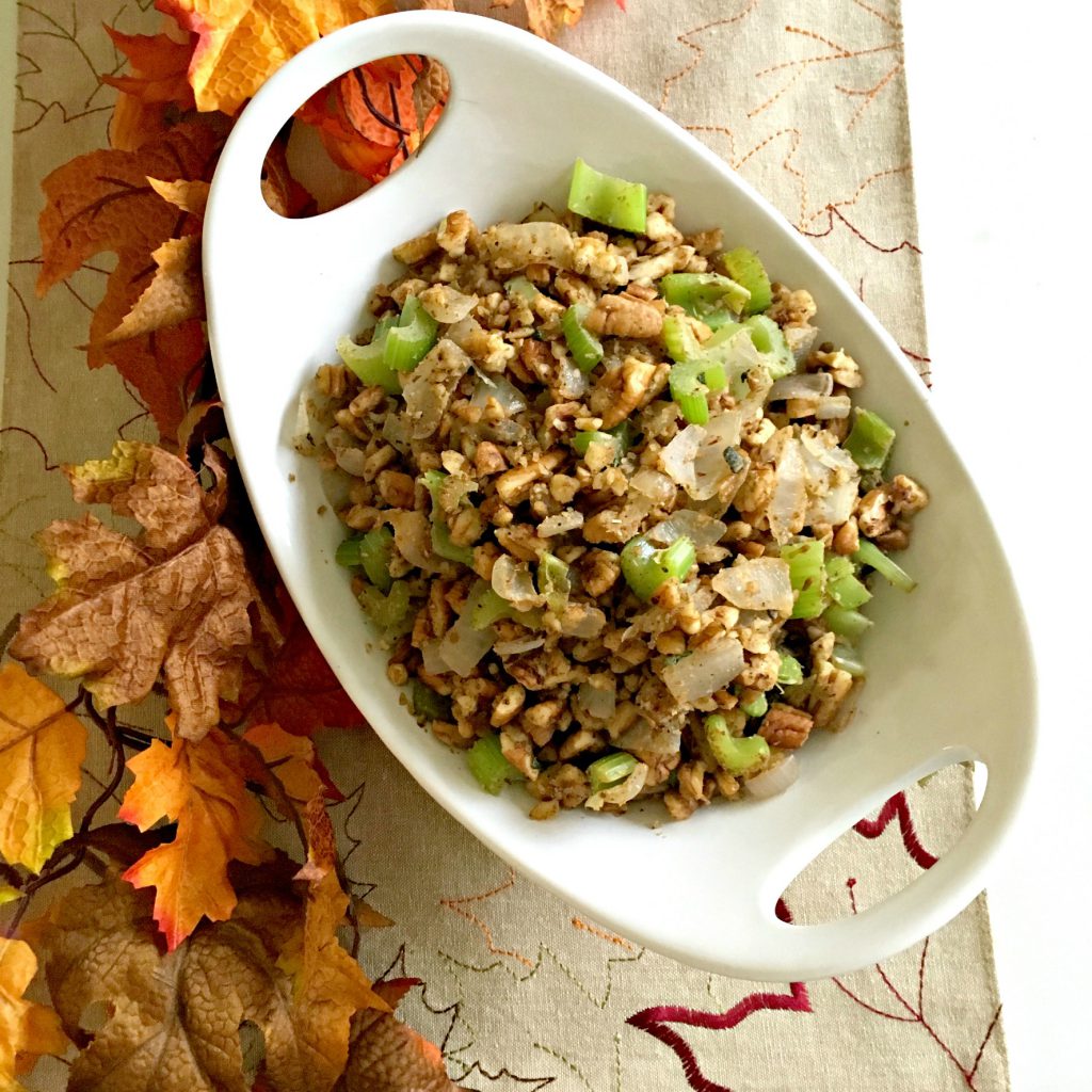 Holiday Side Dishes - Low Carb Pecan Stuffing