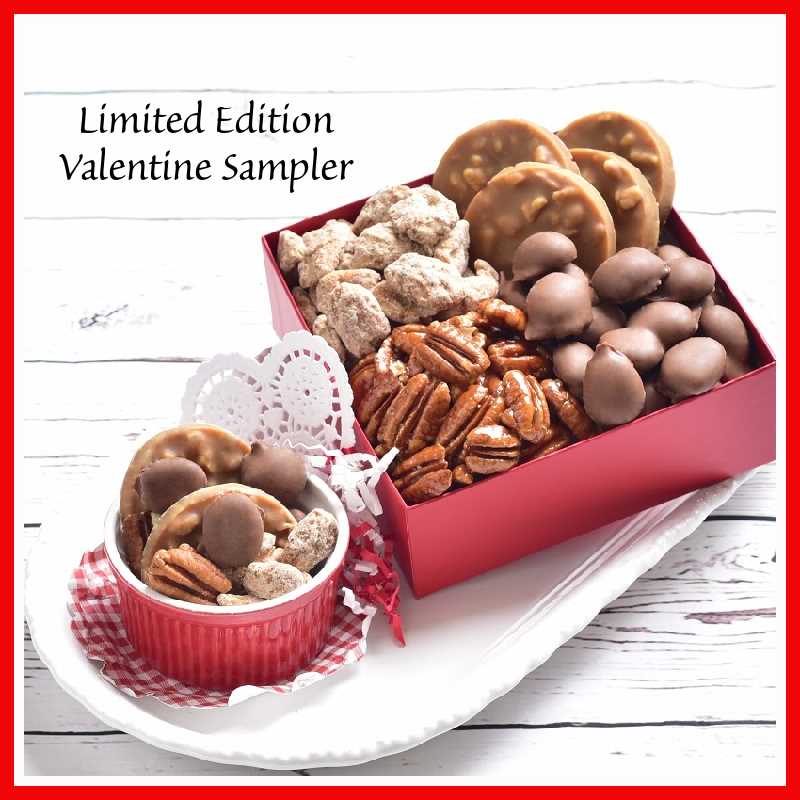 Valentine's Day Box of Chocolates & Nut Goodies Sunnyland Farms